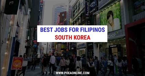 poea jobs in korea|Jobs in South Korea for Filipinos, via EPS.